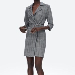 Beltwed plaid NWT Zara dress